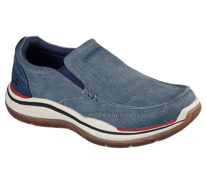 Skechers Relaxed Fit: Expected 2.0 - Brako - Mens Slip On Shoes Navy [AU-LZ0511]